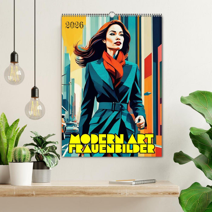 Modern Art Frauenbilder (CALVENDO Wandkalender 2026)
