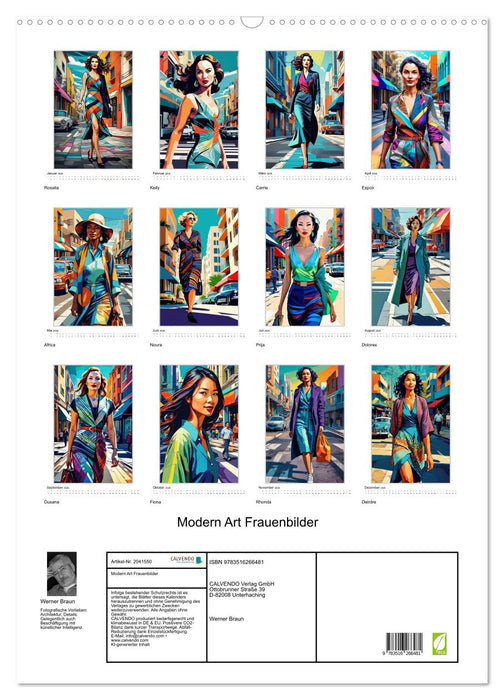 Modern Art Frauenbilder (CALVENDO Wandkalender 2026)