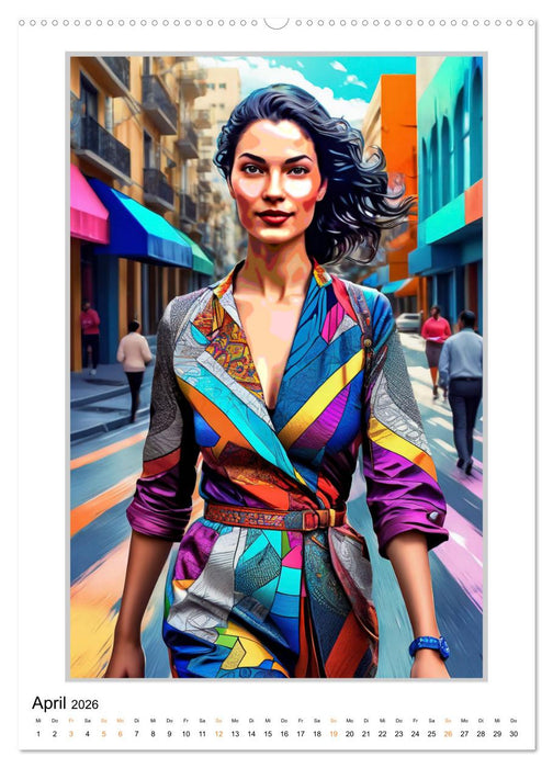 Modern Art Frauenbilder (CALVENDO Wandkalender 2026)