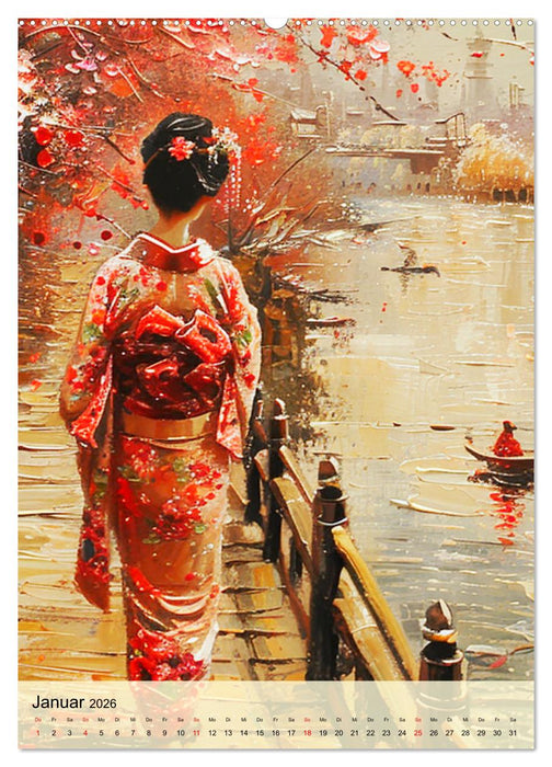 Geishas. Japans traditionelle und faszinierende Kultur (CALVENDO Premium Wandkalender 2026)