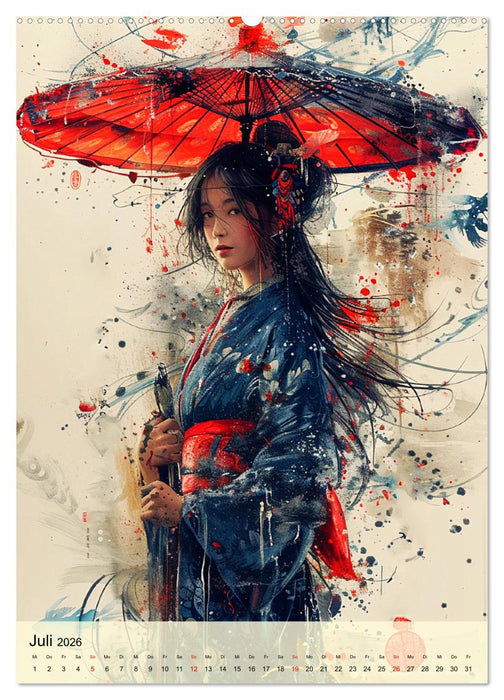 Geishas. Japans traditionelle und faszinierende Kultur (CALVENDO Premium Wandkalender 2026)