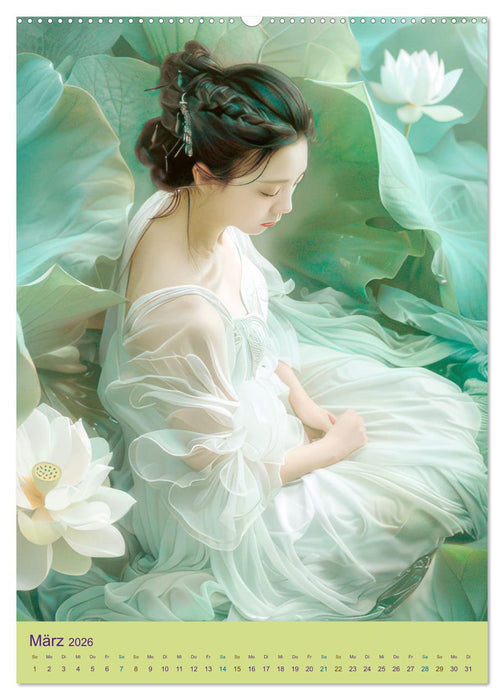 Stille und Anmut - Asiatischer Stil (CALVENDO Premium Wandkalender 2026)
