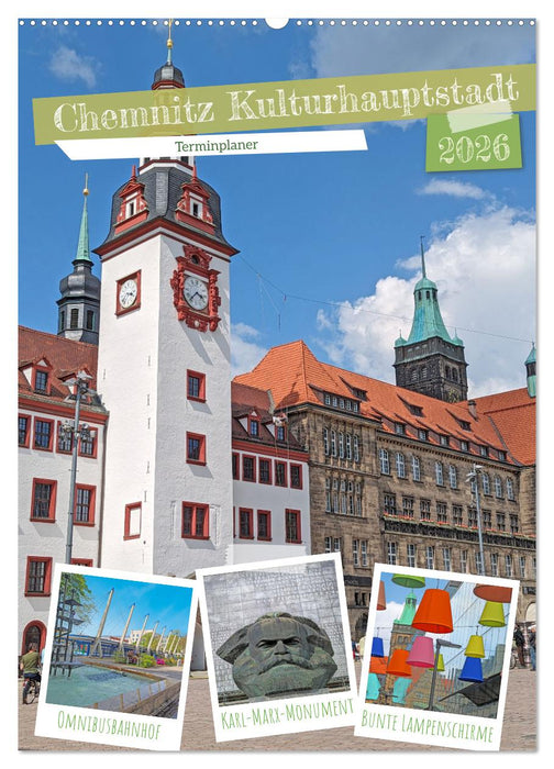 Chemnitz Kulturhauptstadt Terminplaner (CALVENDO Wandkalender 2026)