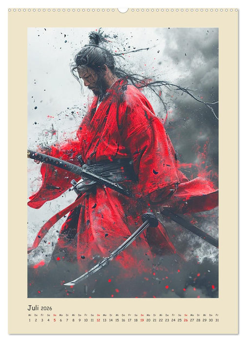 Samurai. Kunstvolle Darstellungen historischer Krieger (CALVENDO Premium Wandkalender 2026)
