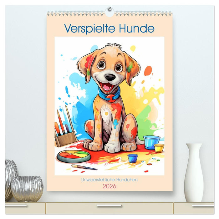 Verspielte Hunde (CALVENDO Premium Wandkalender 2026)