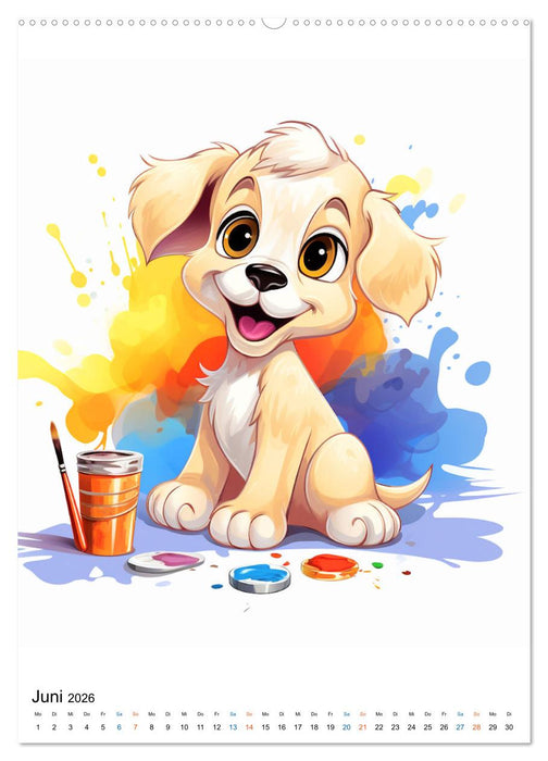 Verspielte Hunde (CALVENDO Premium Wandkalender 2026)