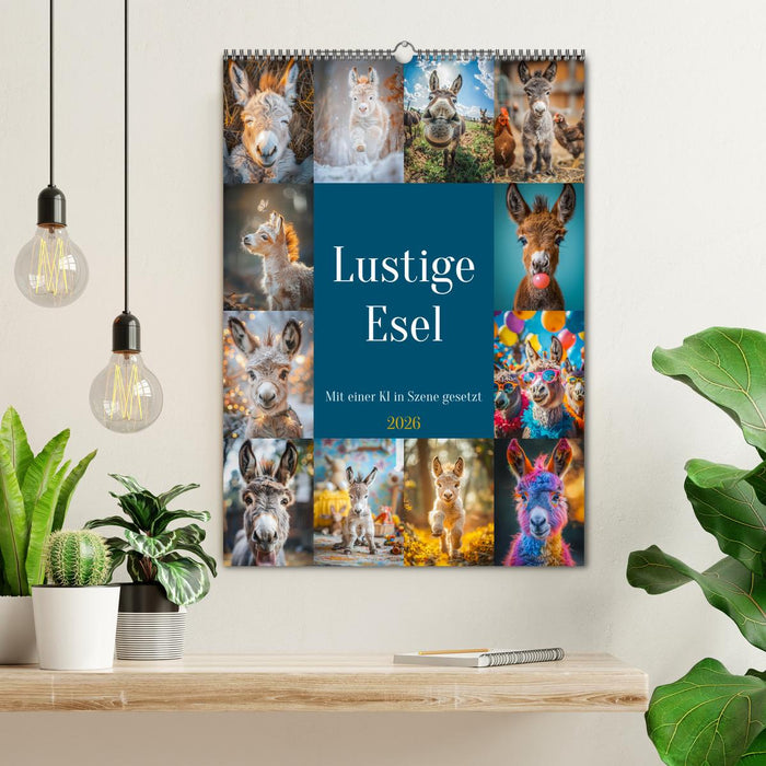 Lustige Esel (CALVENDO Wandkalender 2026)