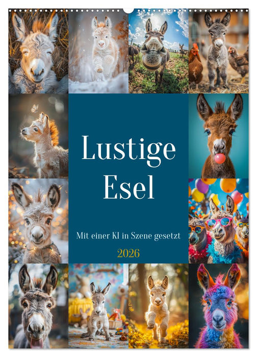 Lustige Esel (CALVENDO Wandkalender 2026)