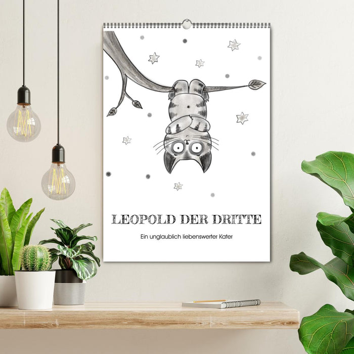 LEOPOLD DER DRITTE - Ein unglaublich liebenswerter Kater (CALVENDO Wandkalender 2026)