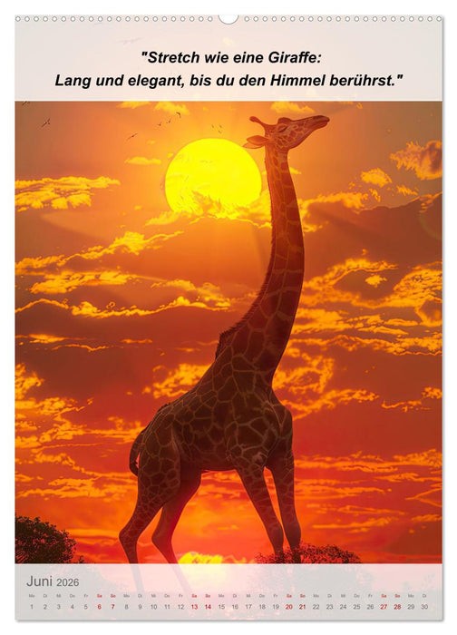 Ein tierisches Yoga-Abenteuer (CALVENDO Premium Wandkalender 2026)