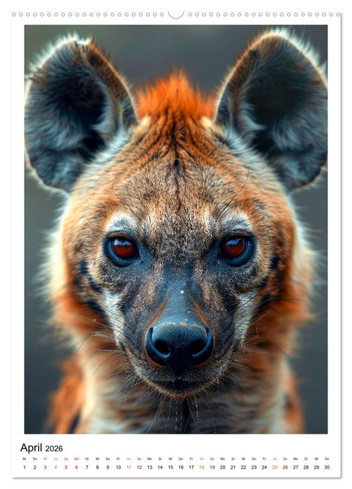 Afrikas Tierwelt - imposante Köpfe (CALVENDO Wandkalender 2026)