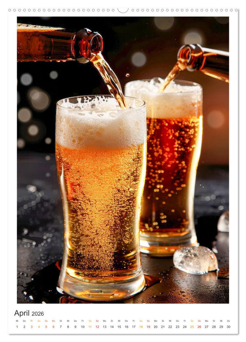 Cooles Bier - Köstliches aus der Natur. (CALVENDO Premium Wandkalender 2026)