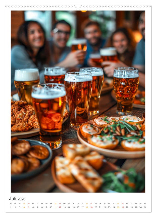 Cooles Bier - Köstliches aus der Natur. (CALVENDO Premium Wandkalender 2026)