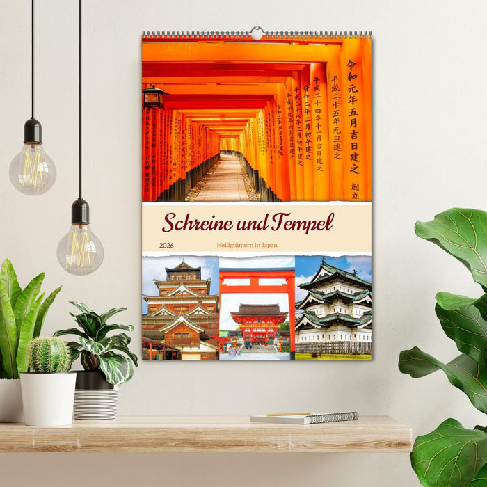 Schreine und Tempel - Heiligtümern in Japan (CALVENDO Wandkalender 2026)
