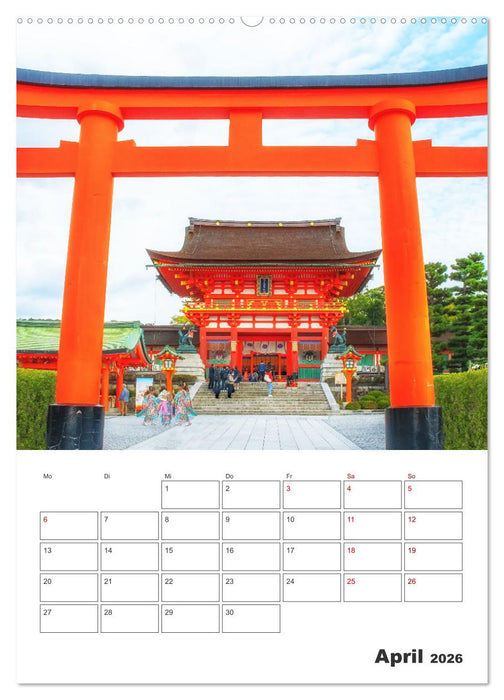Schreine und Tempel - Heiligtümern in Japan (CALVENDO Wandkalender 2026)