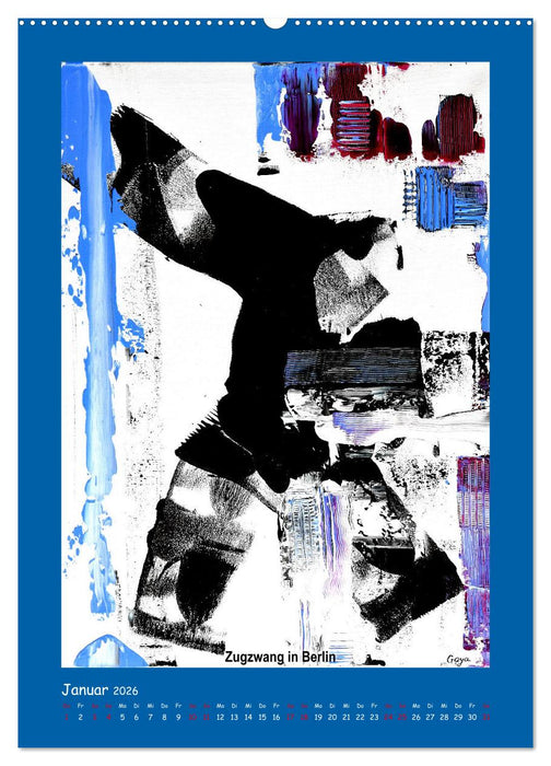 Eine bunte Reise mit abstrakten Städten (CALVENDO Wandkalender 2026)