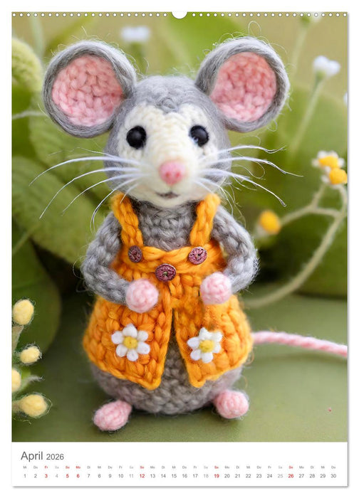 Wollmäuse (CALVENDO Premium Wandkalender 2026)