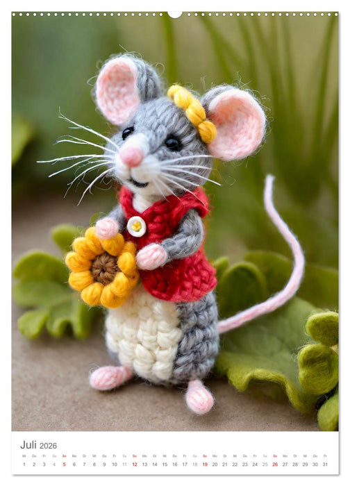 Wollmäuse (CALVENDO Premium Wandkalender 2026)