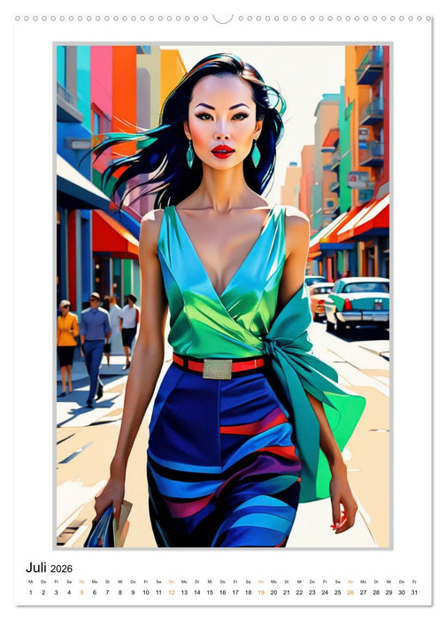 Modern Art Frauenbilder (CALVENDO Premium Wandkalender 2026)