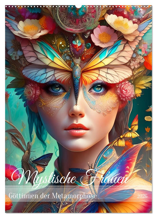 Mystische Frauen - Göttinnen der Metamorphose (CALVENDO Wandkalender 2026)