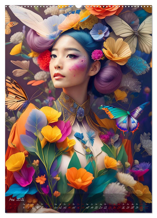 Mystische Frauen - Göttinnen der Metamorphose (CALVENDO Wandkalender 2026)