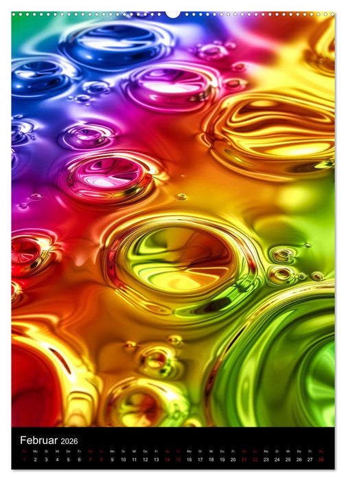 Tanz der Farben - Bunt durch das Jahr (CALVENDO Premium Wandkalender 2026)