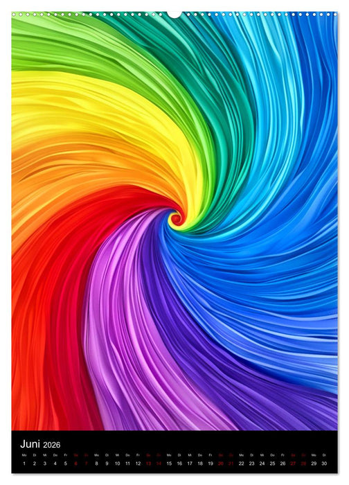 Tanz der Farben - Bunt durch das Jahr (CALVENDO Premium Wandkalender 2026)