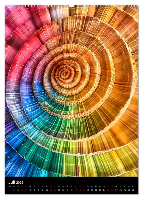 Tanz der Farben - Bunt durch das Jahr (CALVENDO Premium Wandkalender 2026)