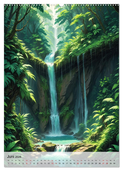 Fantastische Anime Welten (CALVENDO Wandkalender 2026)