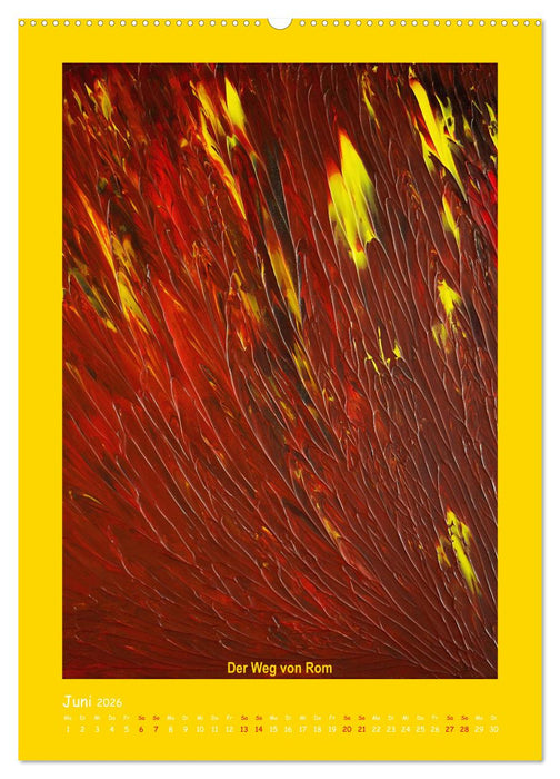 Eine bunte Reise mit abstrakten Städten (CALVENDO Premium Wandkalender 2026)