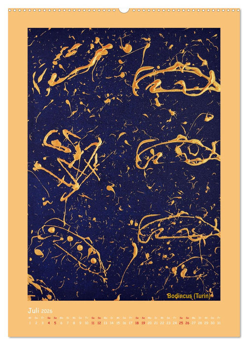 Eine bunte Reise mit abstrakten Städten (CALVENDO Premium Wandkalender 2026)