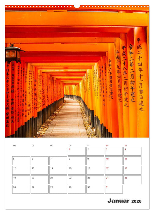 Schreine und Tempel - Heiligtümern in Japan (CALVENDO Premium Wandkalender 2026)