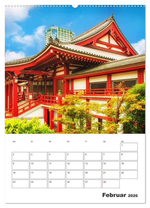 Schreine und Tempel - Heiligtümern in Japan (CALVENDO Premium Wandkalender 2026)