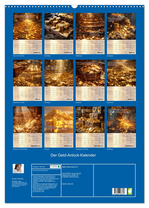 Der Geld-Anlock-Kalender (CALVENDO Wandkalender 2026)