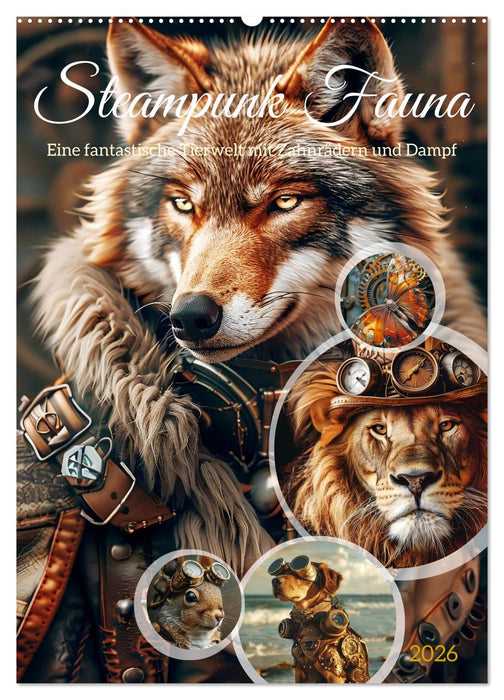 Steampunk Fauna (CALVENDO Wandkalender 2026)