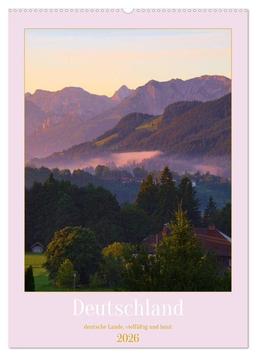 Deutschland. Deutsche Lande, vielfältig und bunt (CALVENDO Wandkalender 2026)