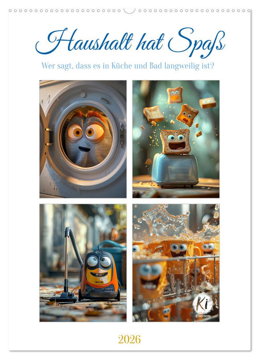 Haushalt hat Spaß (CALVENDO Wandkalender 2026)