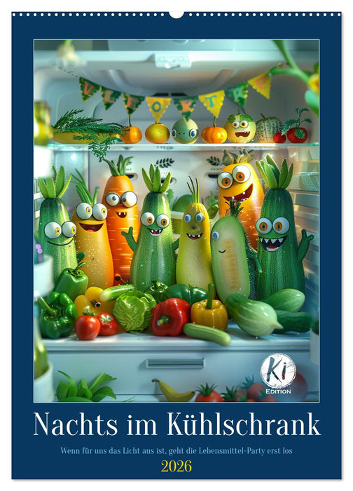 Nachts im Kühlschrank (CALVENDO Wandkalender 2026)