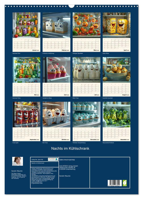Nachts im Kühlschrank (CALVENDO Wandkalender 2026)