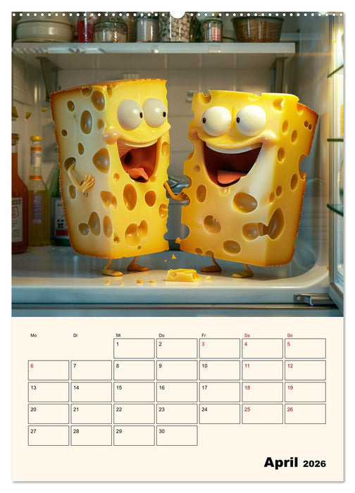 Nachts im Kühlschrank (CALVENDO Wandkalender 2026)