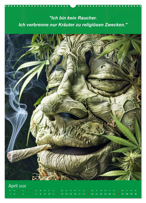 Der humoristische Cannabis Kalender (CALVENDO Premium Wandkalender 2026)