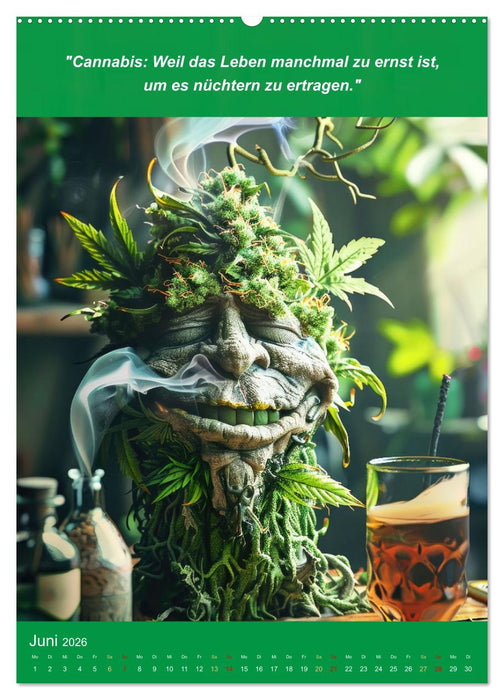 Der humoristische Cannabis Kalender (CALVENDO Premium Wandkalender 2026)