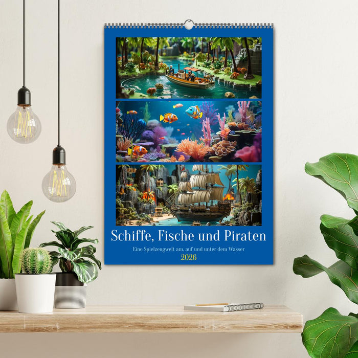 Schiffe, Fische und Piraten (CALVENDO Wandkalender 2026)