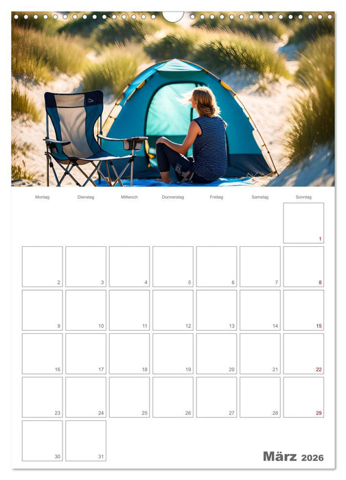 Dein Campingplaner - KI generierte Campingträume (CALVENDO Wandkalender 2026)