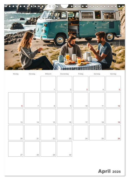 Dein Campingplaner - KI generierte Campingträume (CALVENDO Wandkalender 2026)