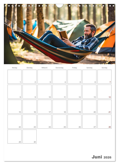 Dein Campingplaner - KI generierte Campingträume (CALVENDO Wandkalender 2026)