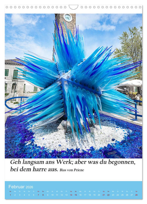 Die Farben blau (CALVENDO Wandkalender 2026)