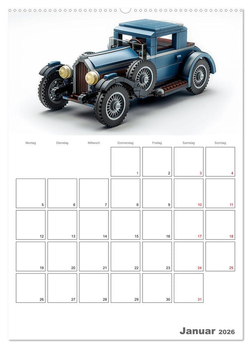 Gesteckte coole Flitzer (CALVENDO Wandkalender 2026)