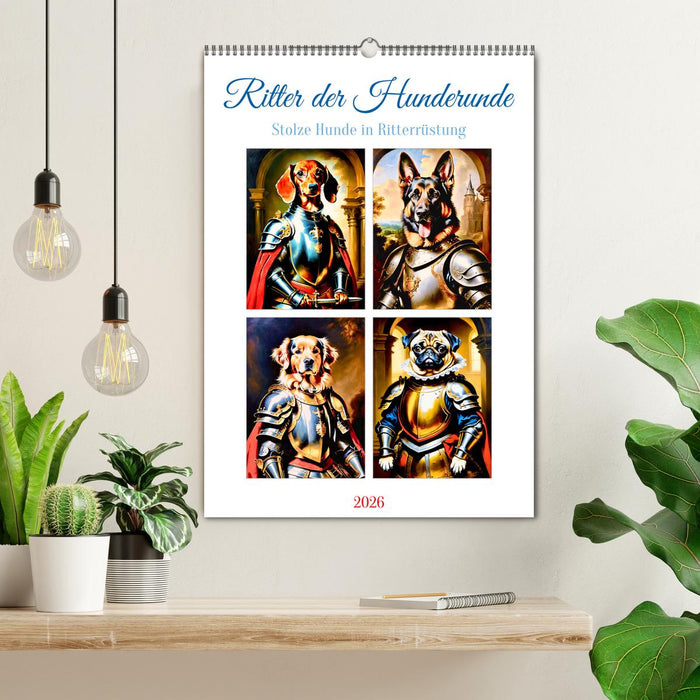 Ritter der Hunderunde (CALVENDO Wandkalender 2026)
