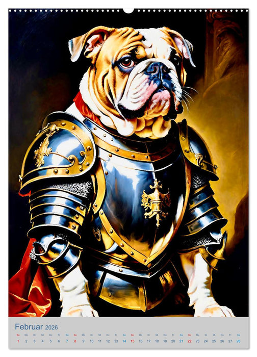 Ritter der Hunderunde (CALVENDO Wandkalender 2026)